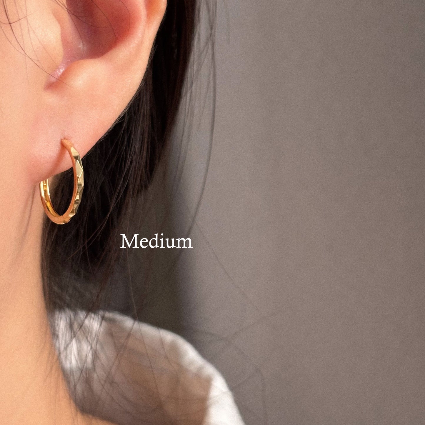 Textured Hoop Earrings