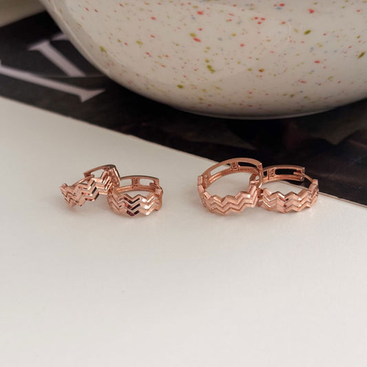 Zigzag Hoop Earrings