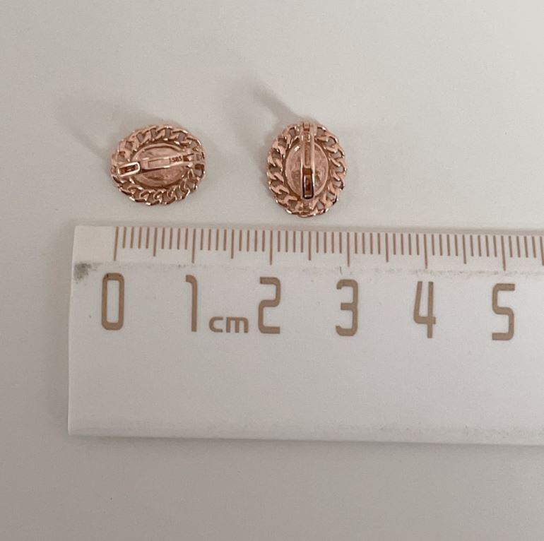 Coin Chain Hoop Earring
