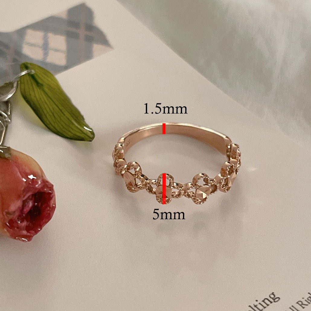 Flower Band Ring