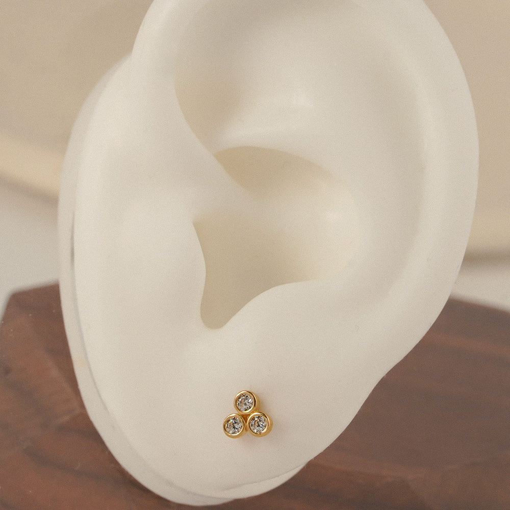 Trinity Stud Earrings