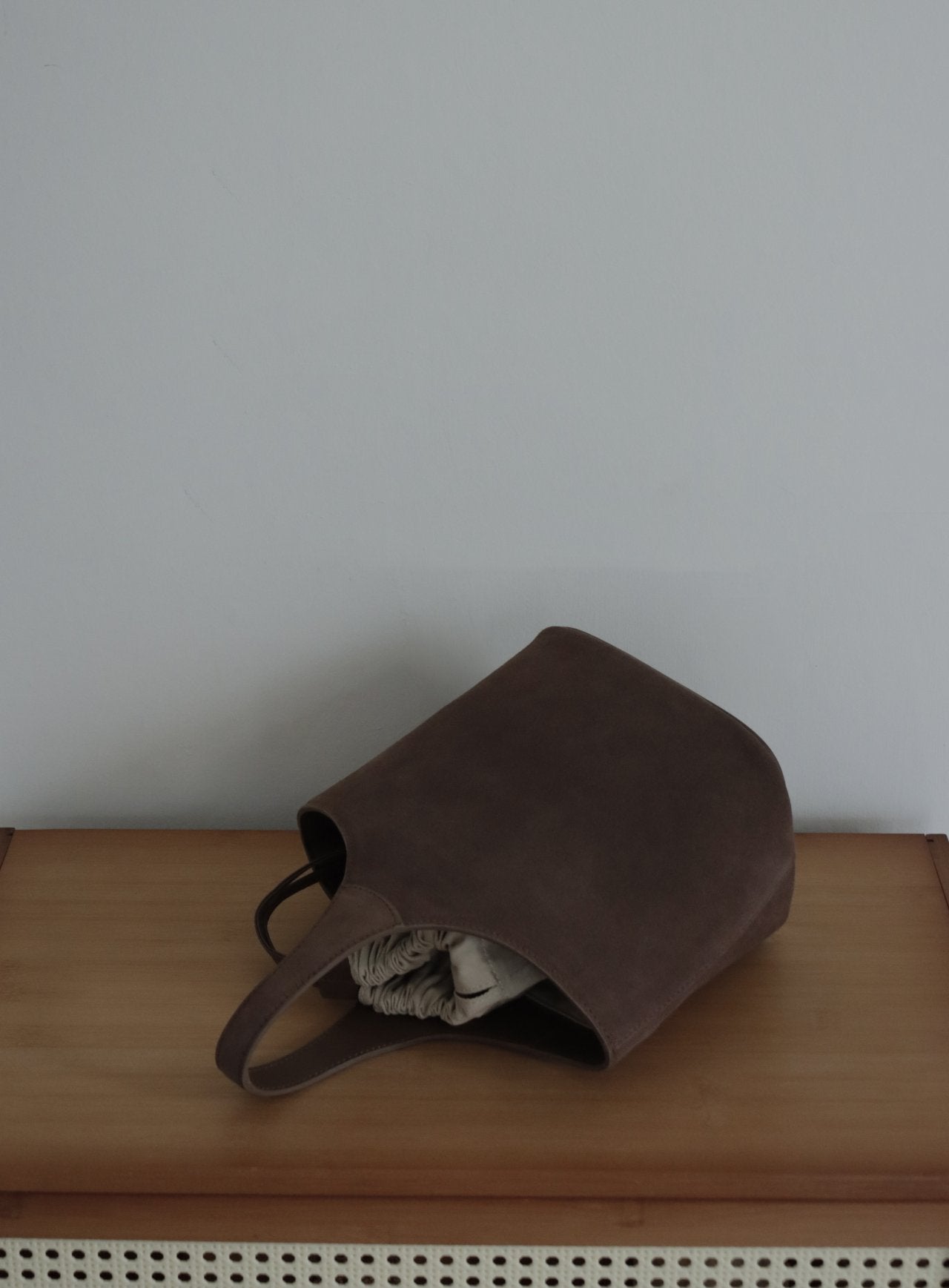 Suede Bucket Bag
