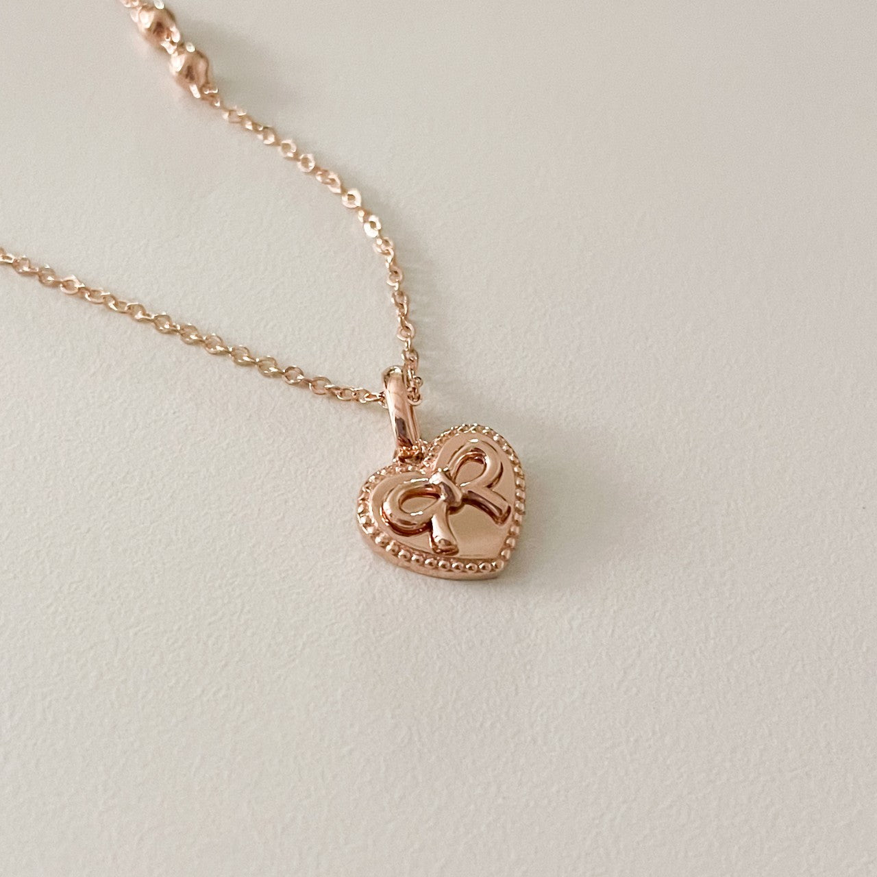 Ribbon Heart Necklace