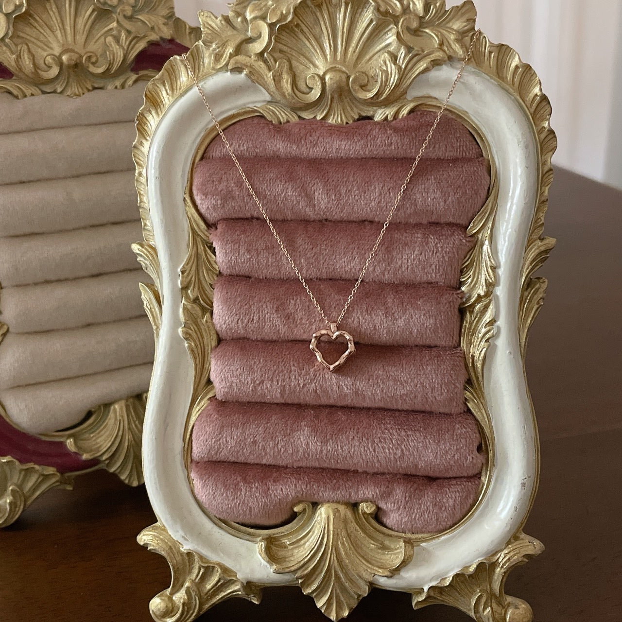 Antique Heart Cut Necklace