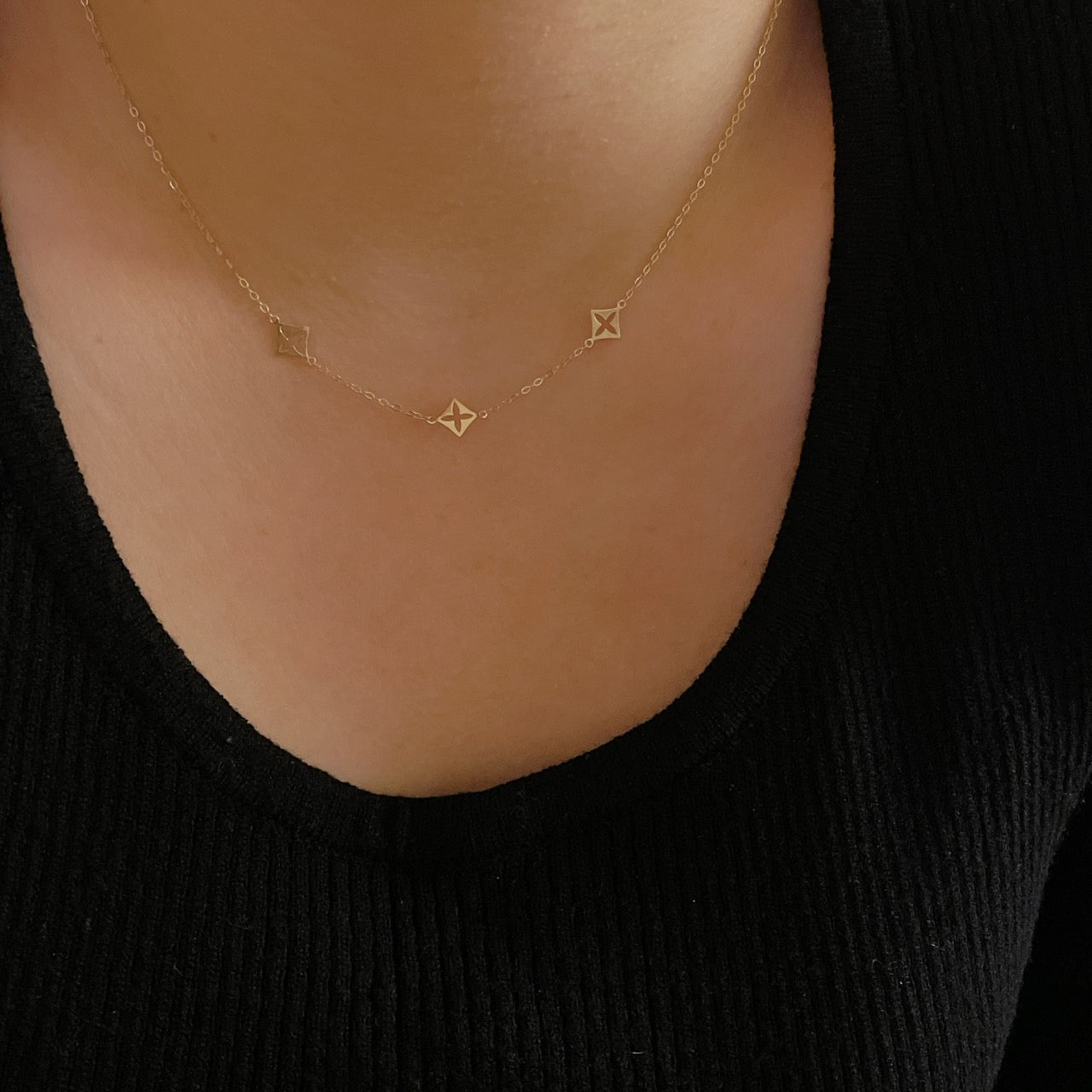 Rhombus Chain Necklace