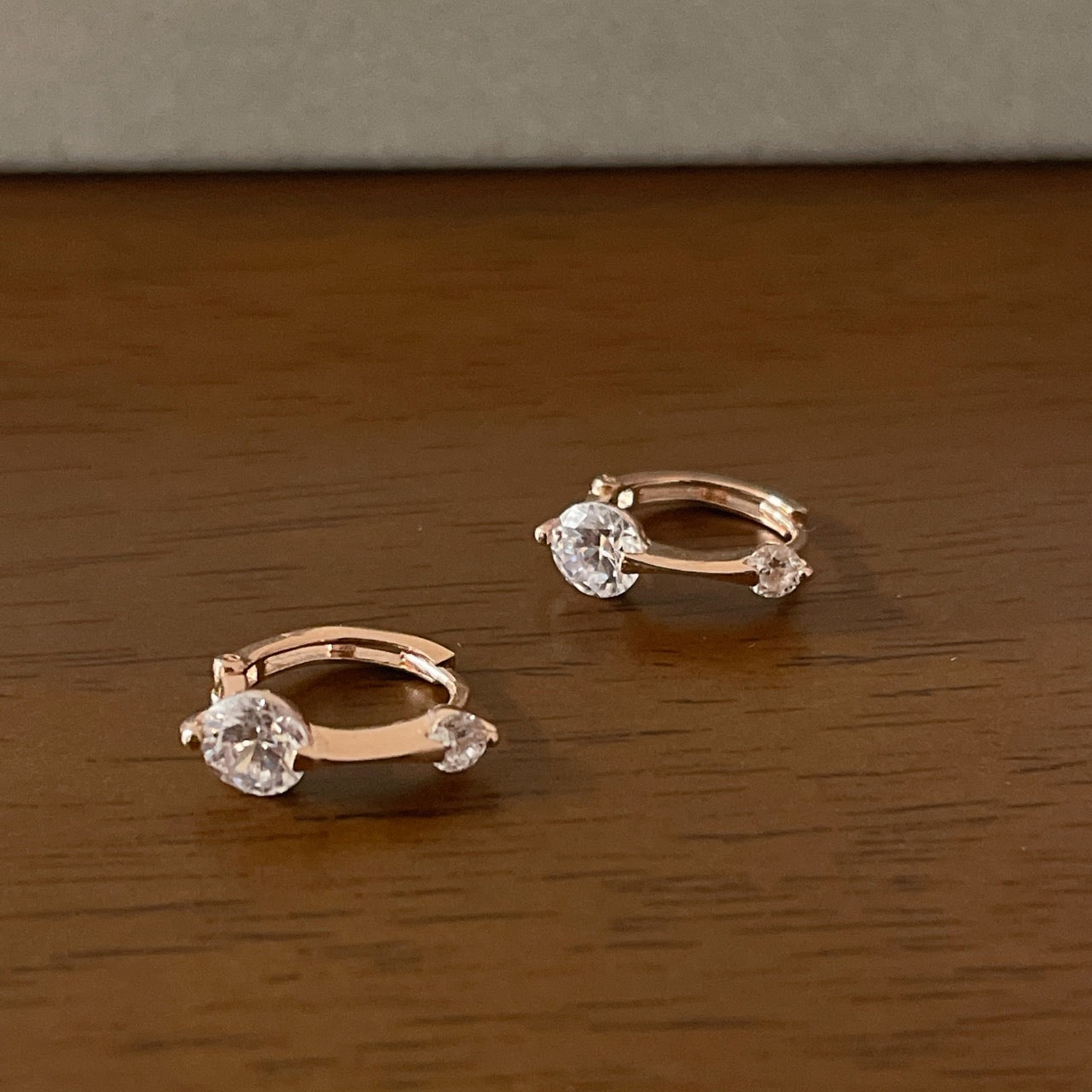 Double Point Hoop Earrings
