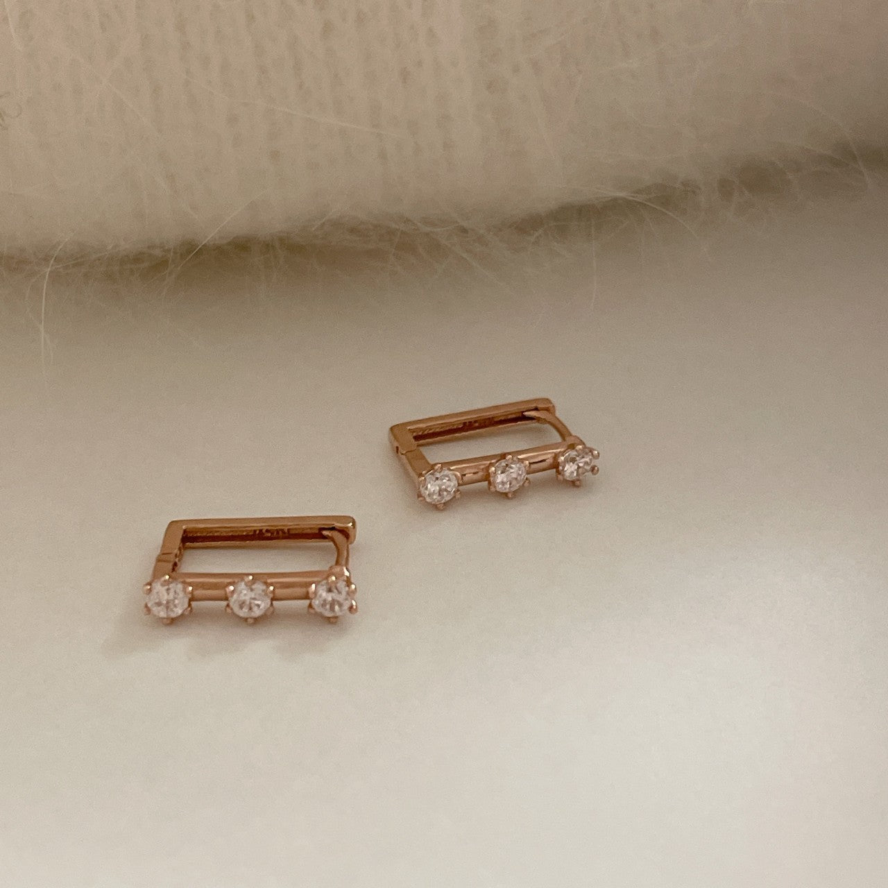 Rectangular Hoop Earrings
