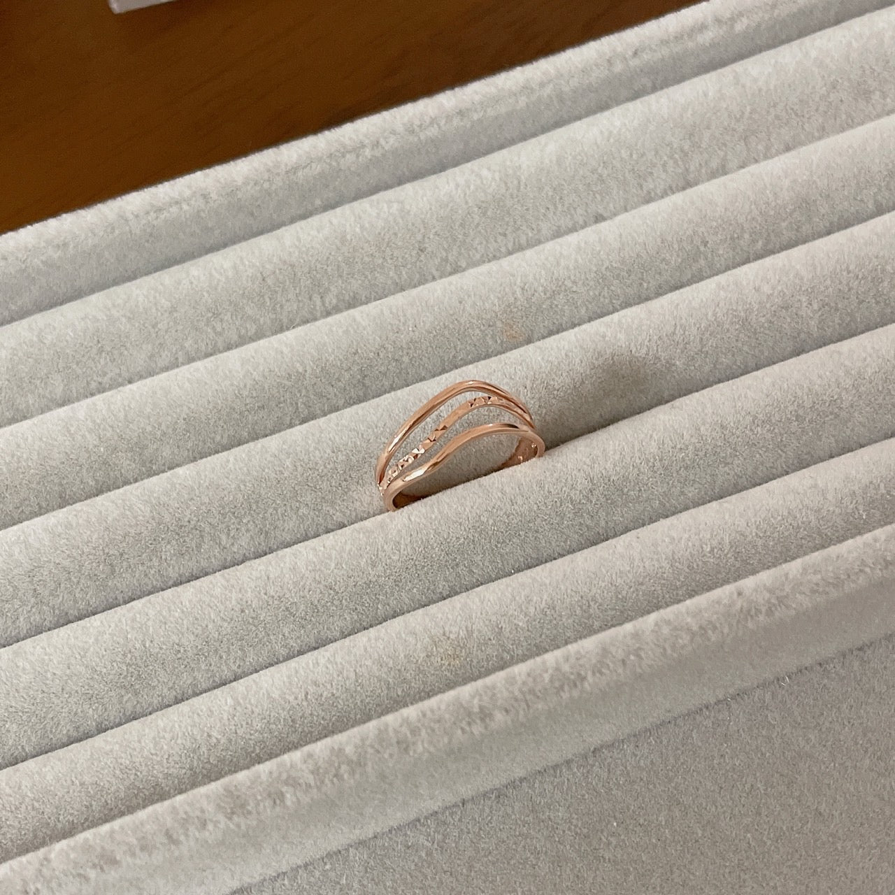 Triple Line Ring