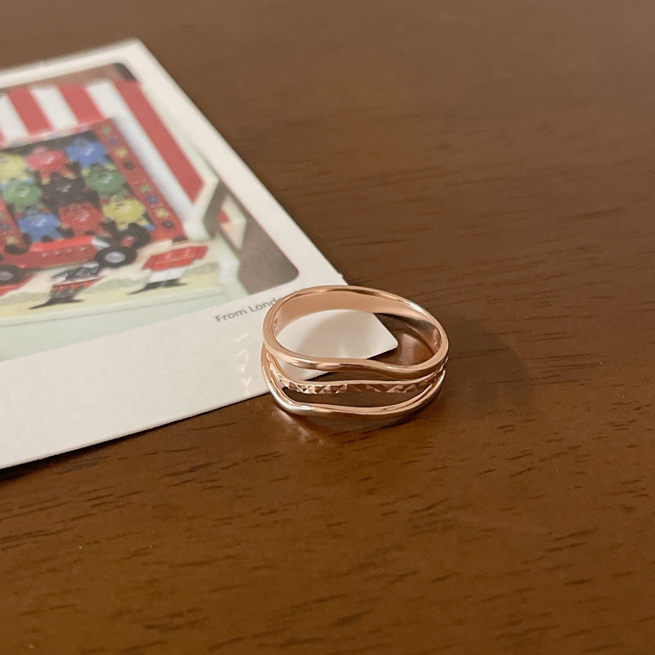 Triple Line Ring