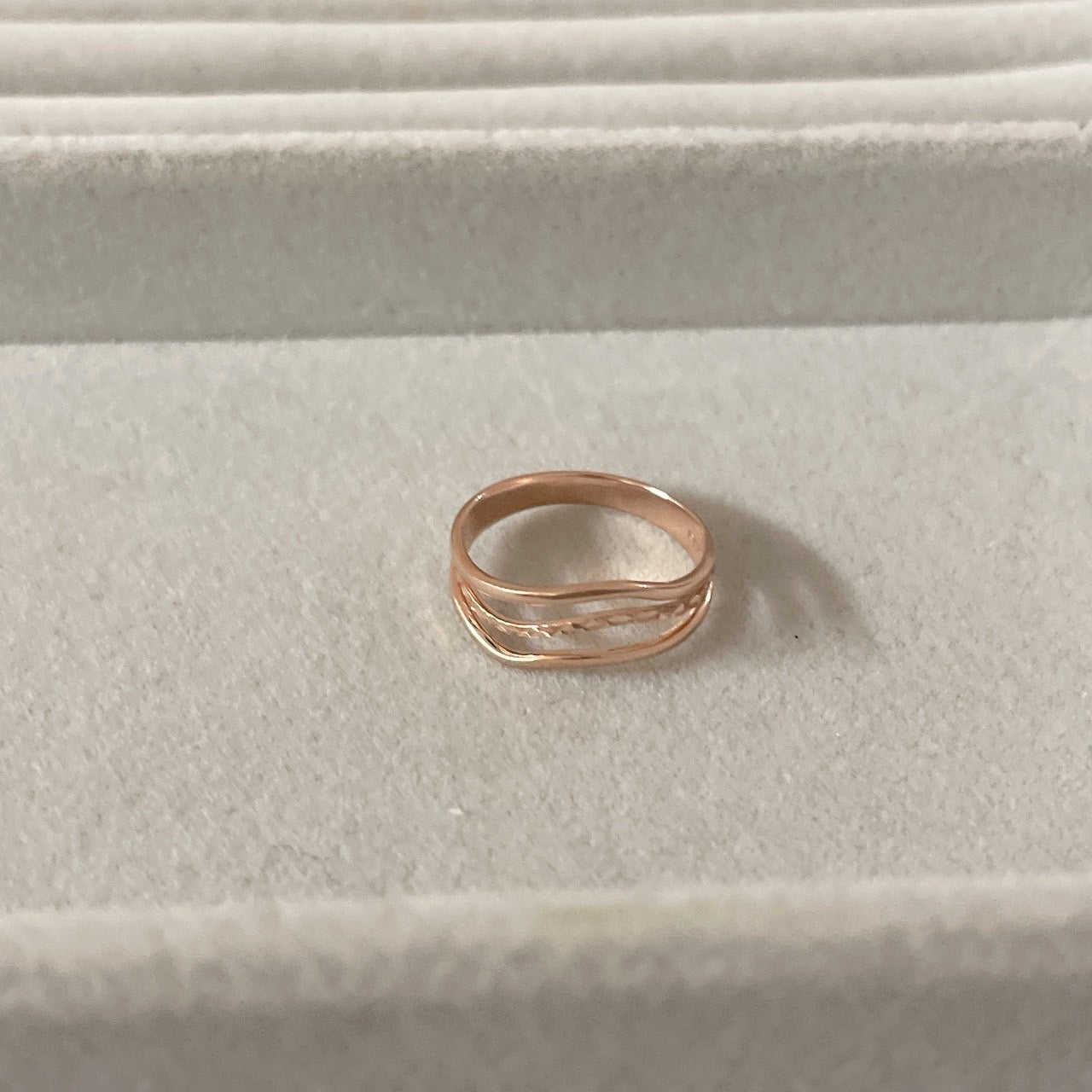 Triple Line Ring