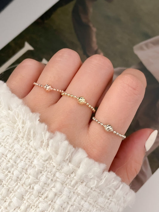 Bead Ball Chain Ring