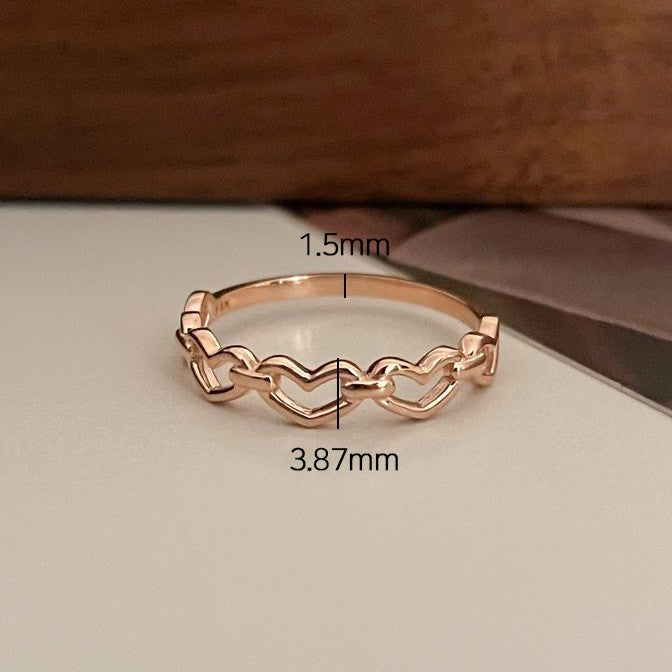 Heart Link Ring