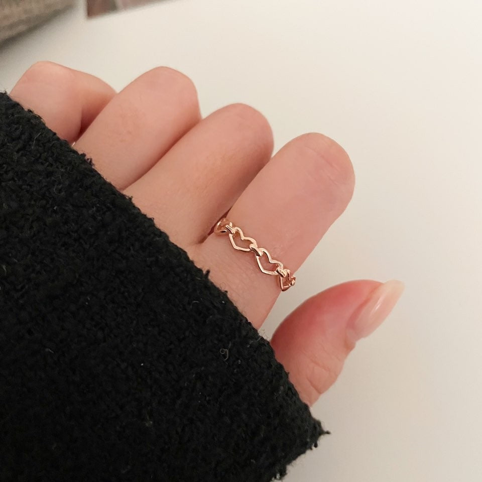 Heart Link Ring