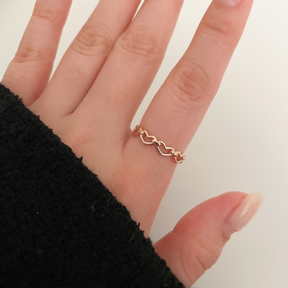 Heart Link Ring