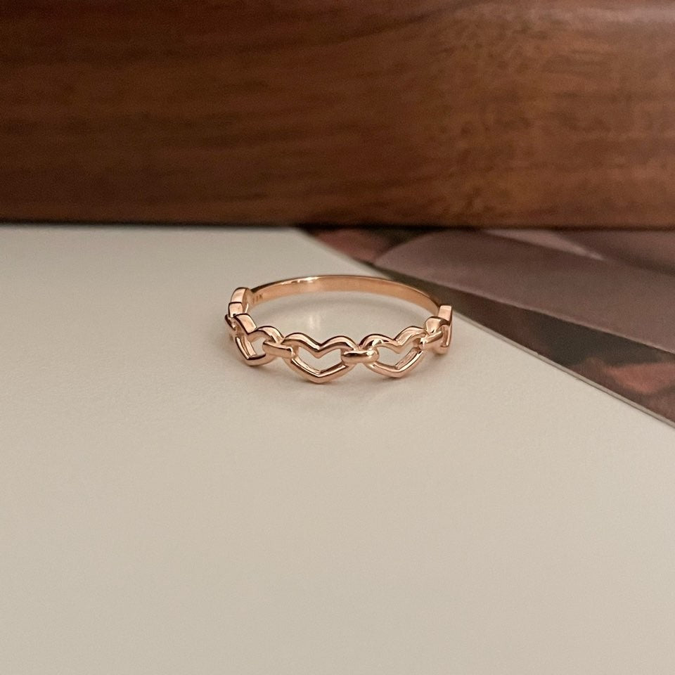 Heart Link Ring