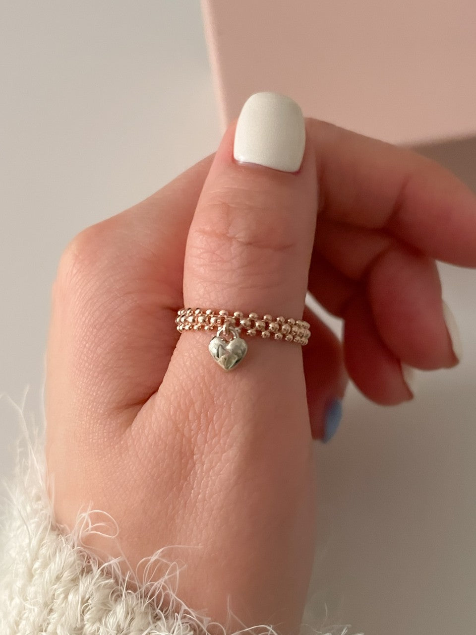 Heart Dangle Ring
