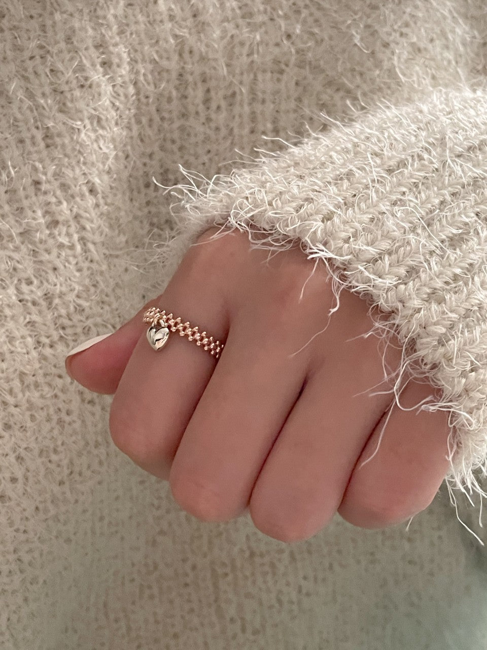 Heart Dangle Ring