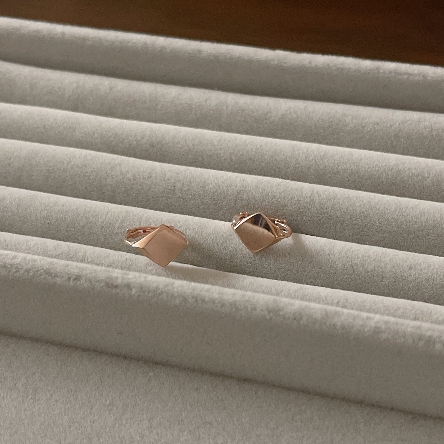 Rhombus Hoop Earrings