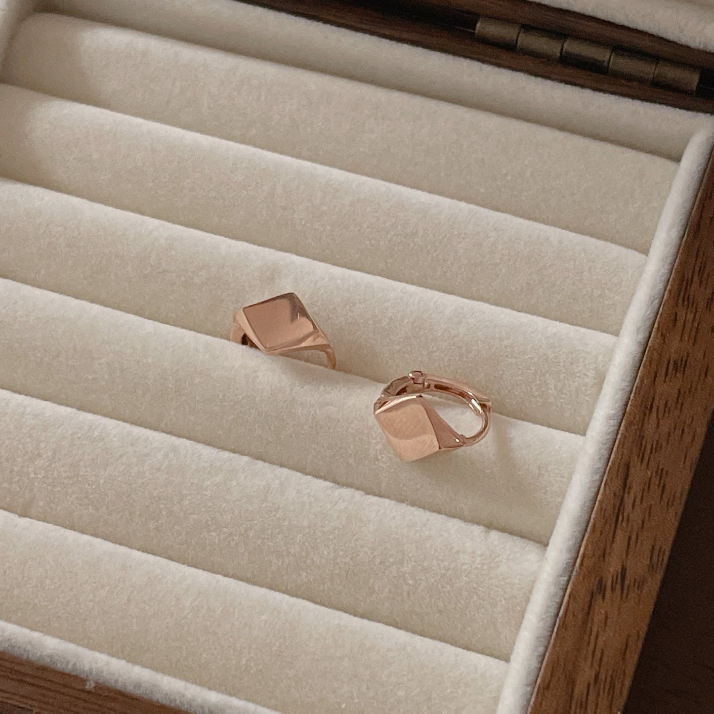 Rhombus Hoop Earrings