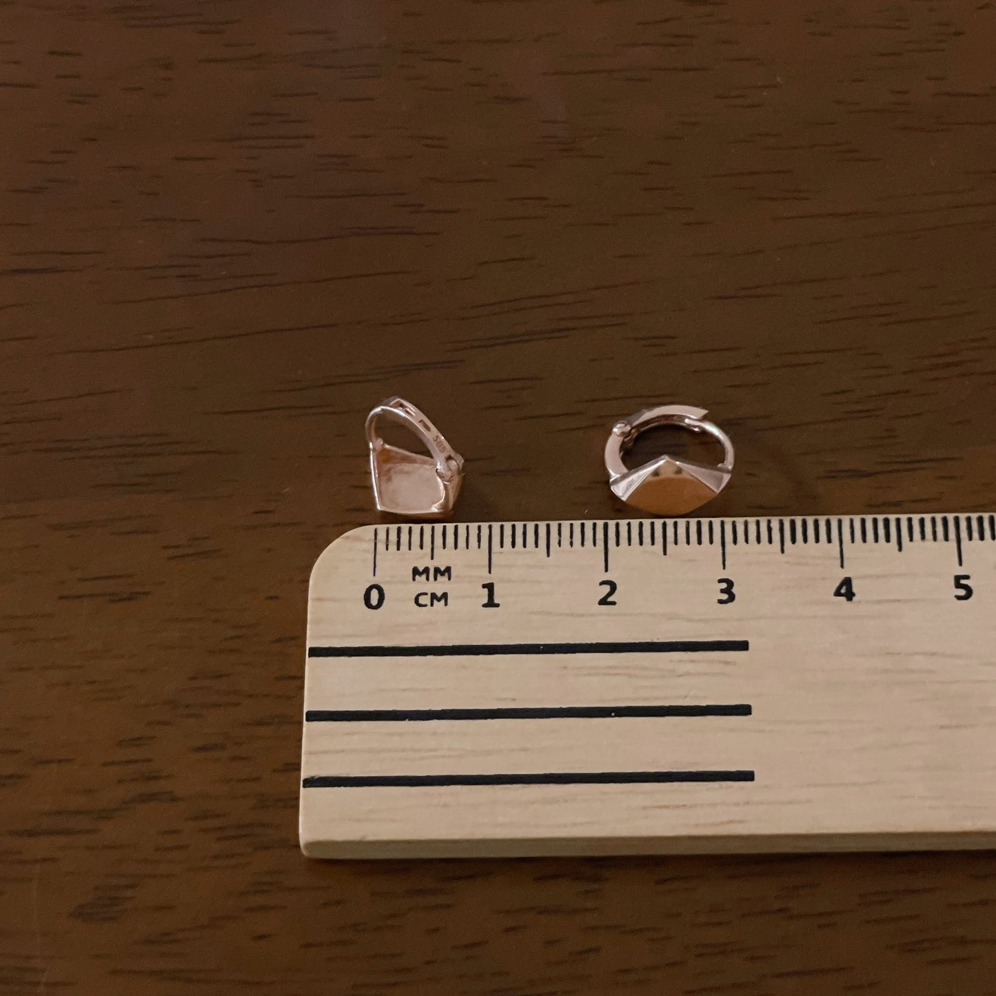 Rhombus Hoop Earrings
