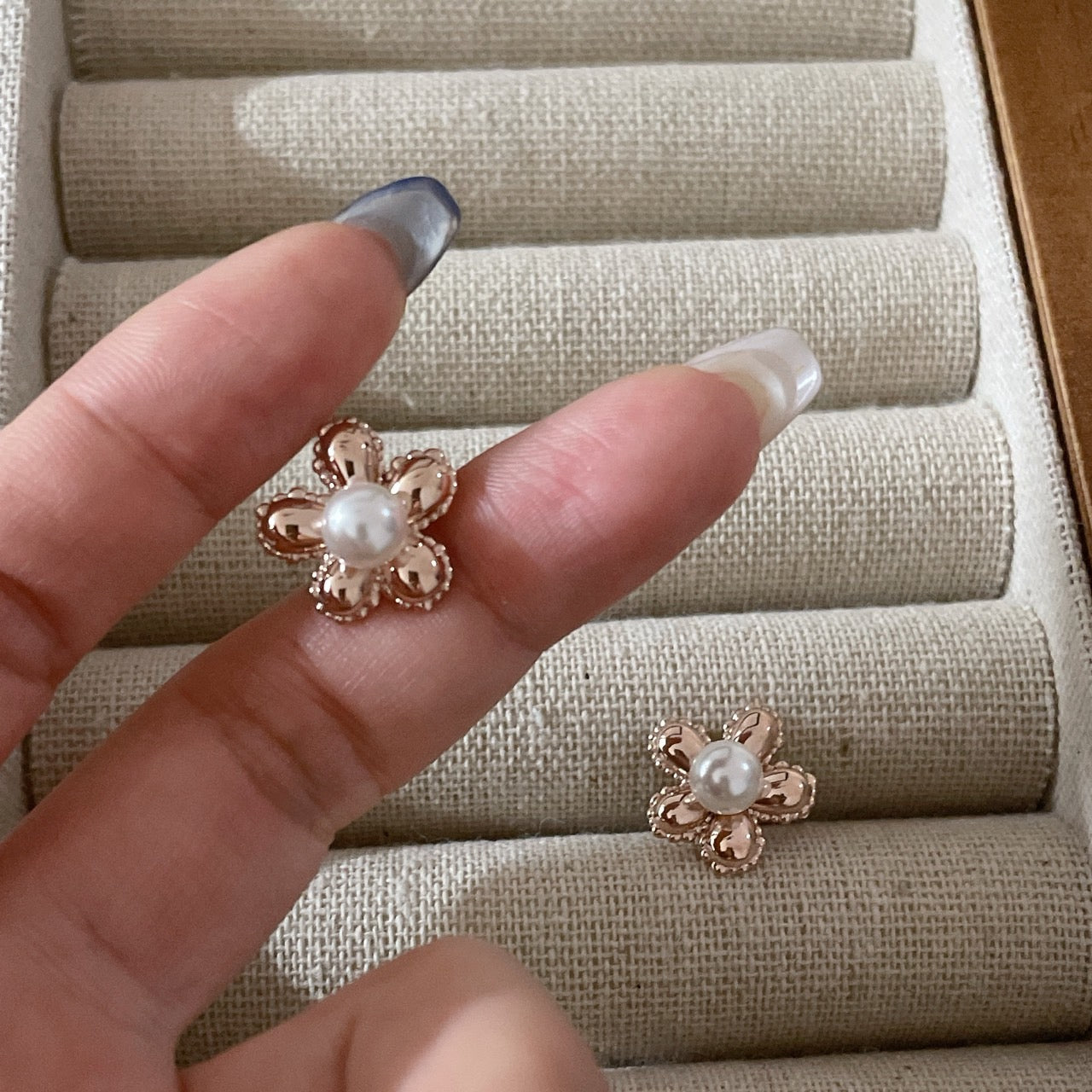 Flower Pearl Earrings