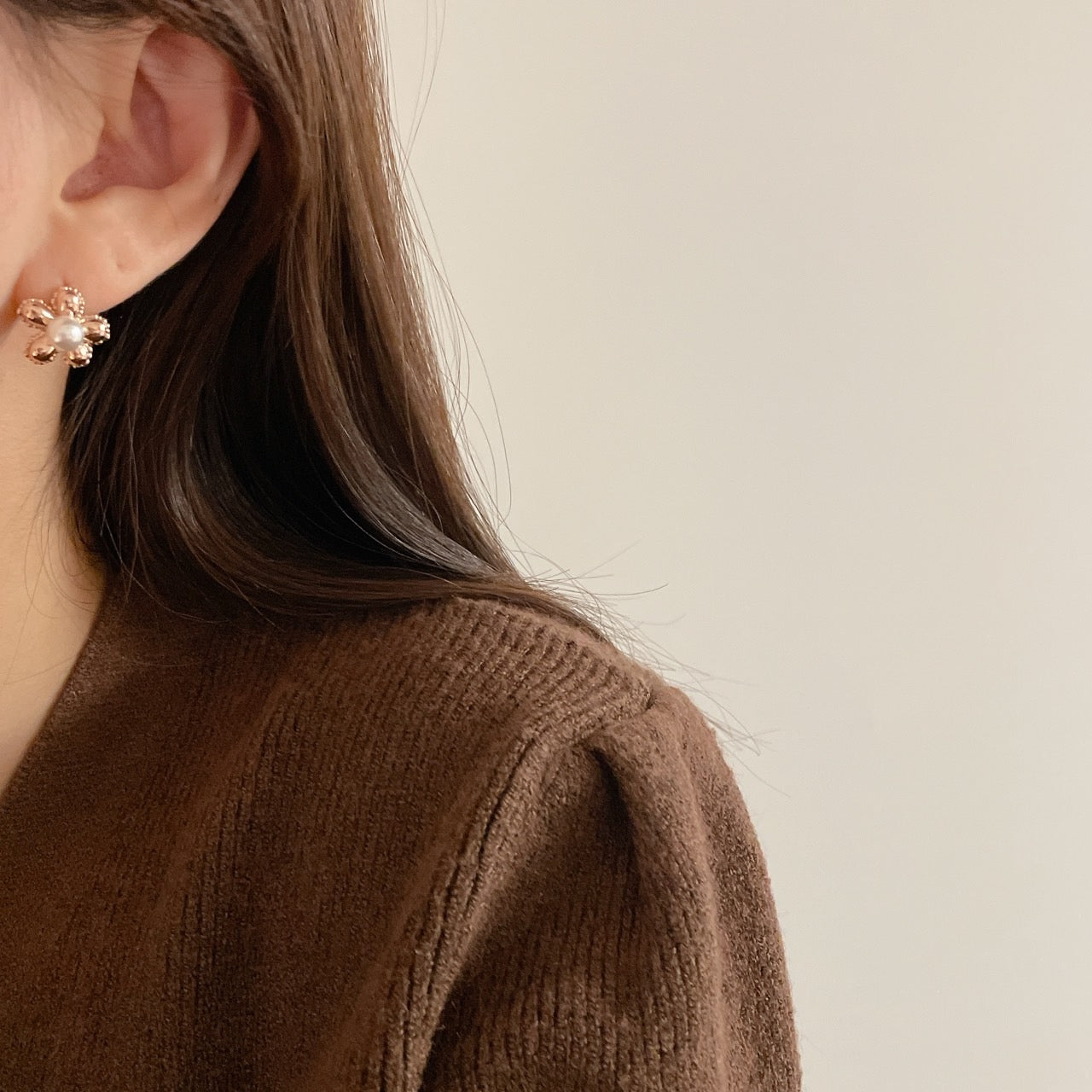 Flower Pearl Earrings