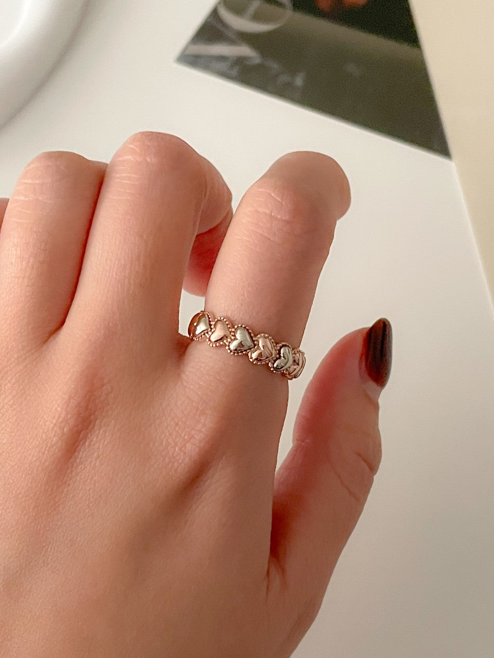 Heart Link Ring