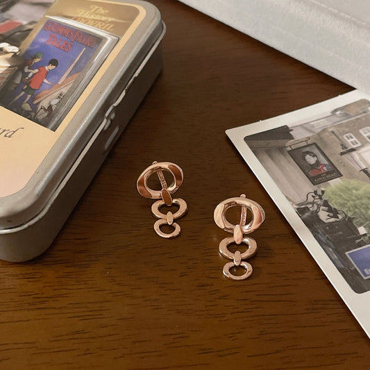 Triple Drop Link Earrings