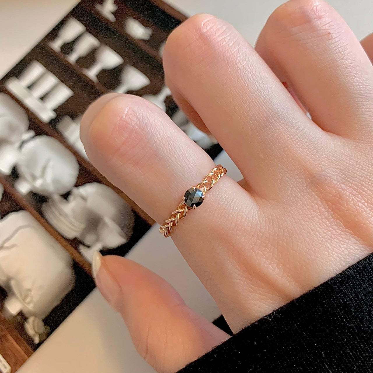 Black Diamond Ring