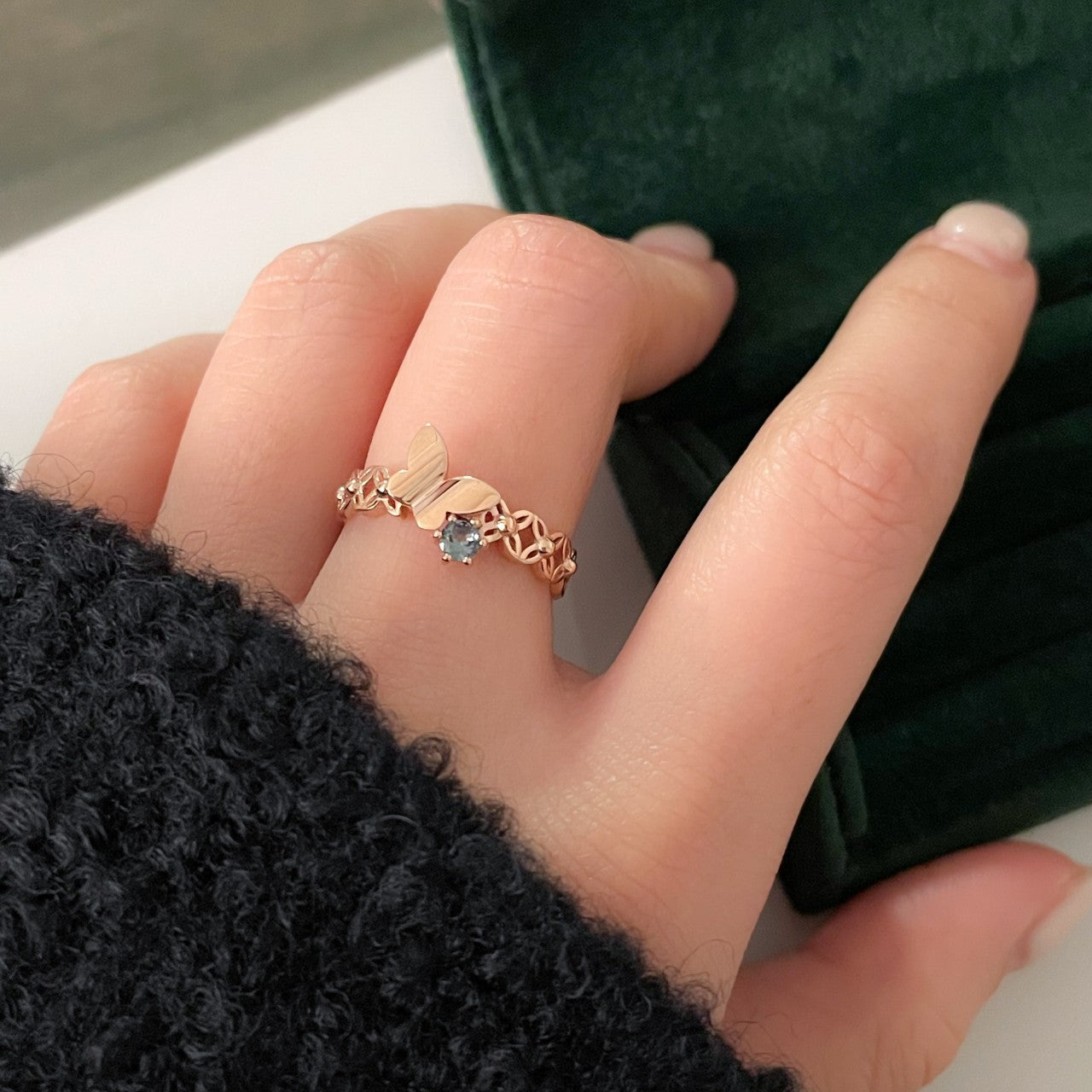 Butterfly Marine Ring