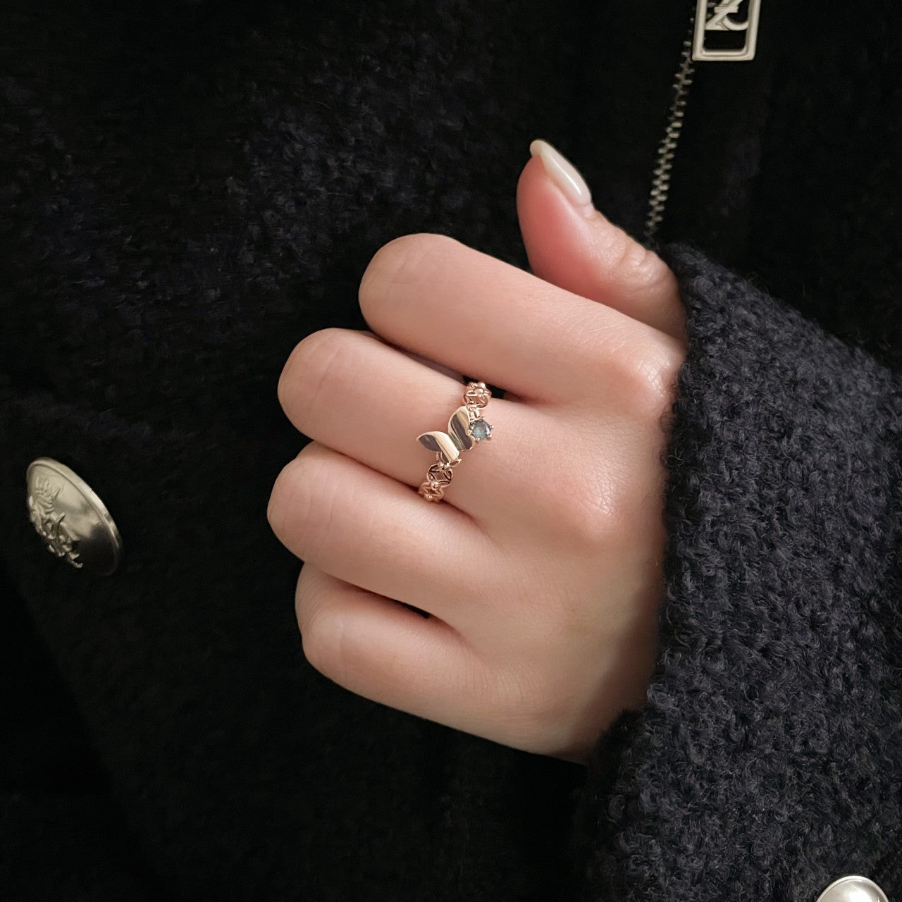Butterfly Marine Ring