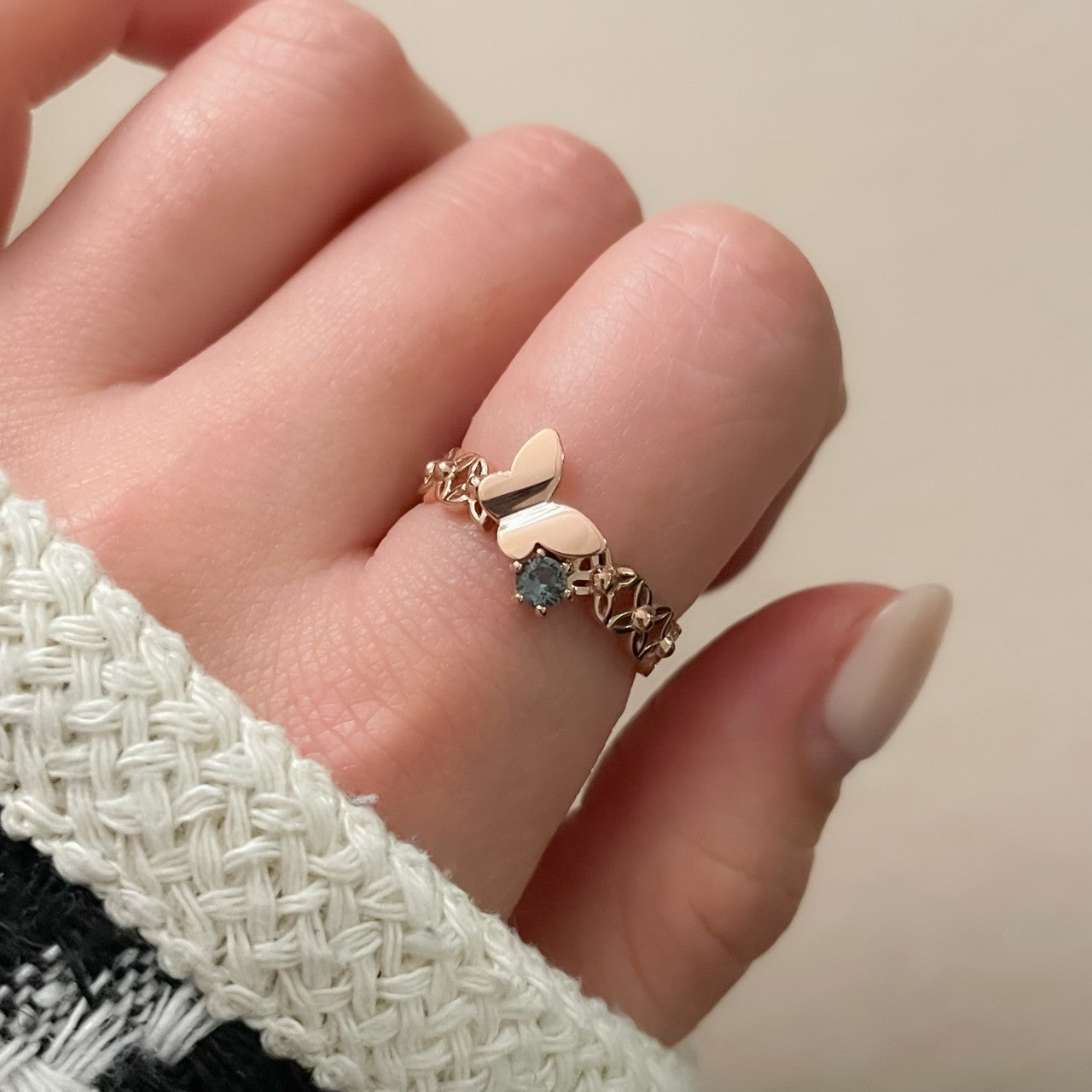 Butterfly Marine Ring