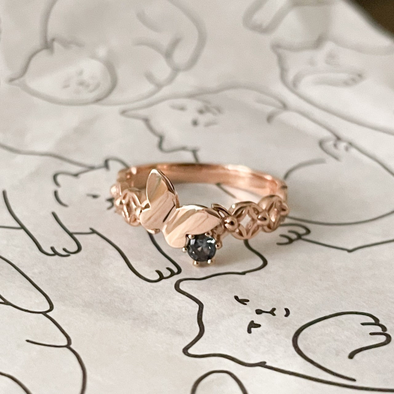Butterfly Marine Ring