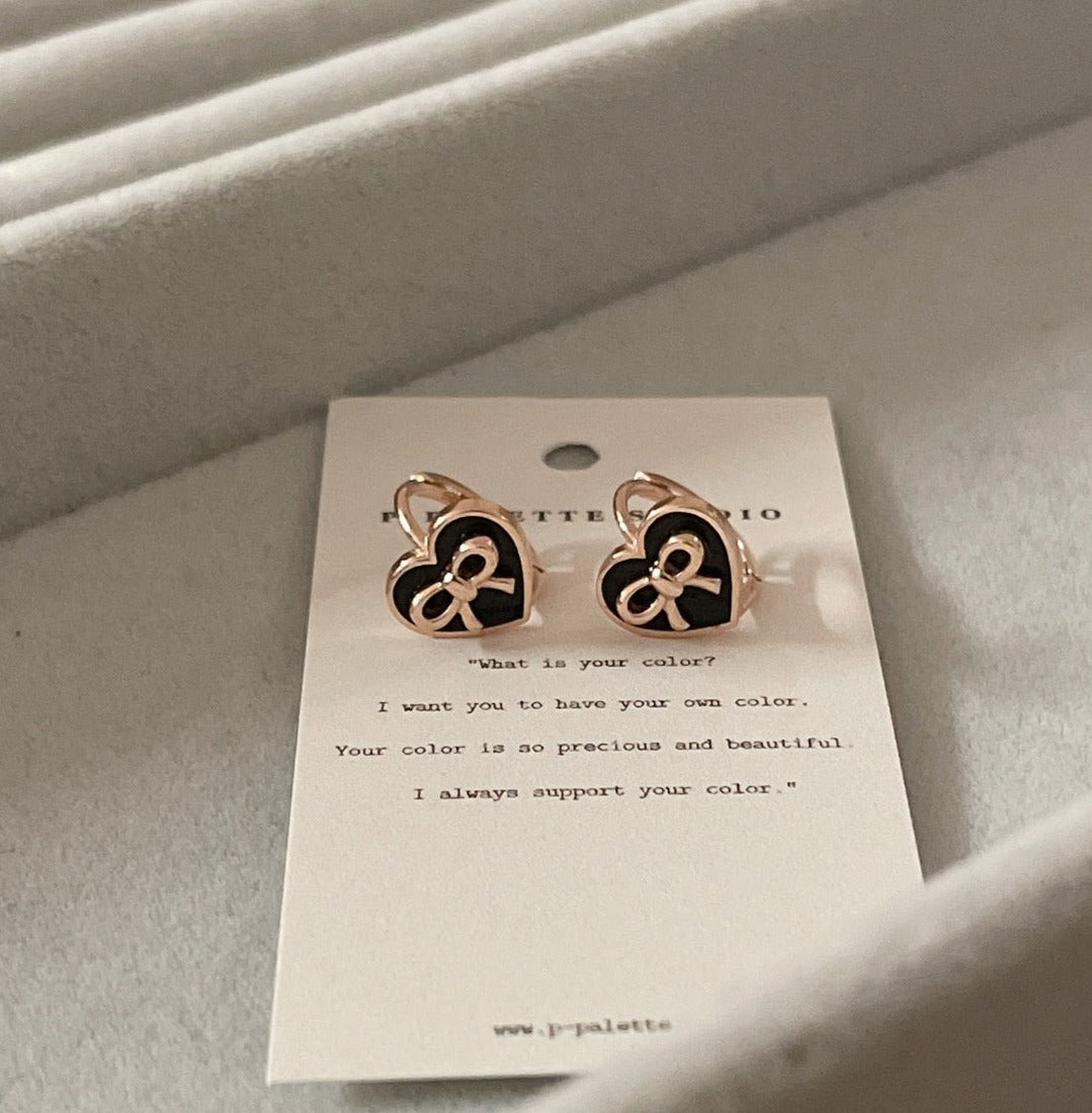 Bow Epoxy Earrings