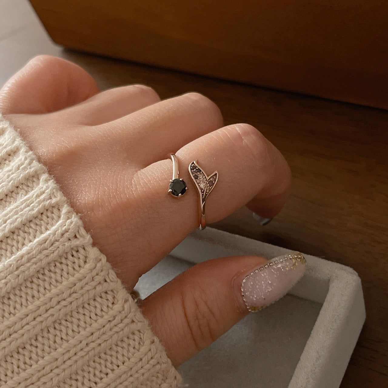 Dolphin Tail Ring