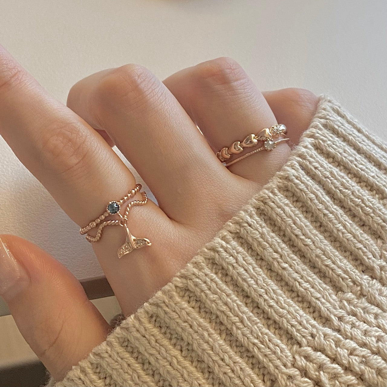 Dolphin Tail Ring