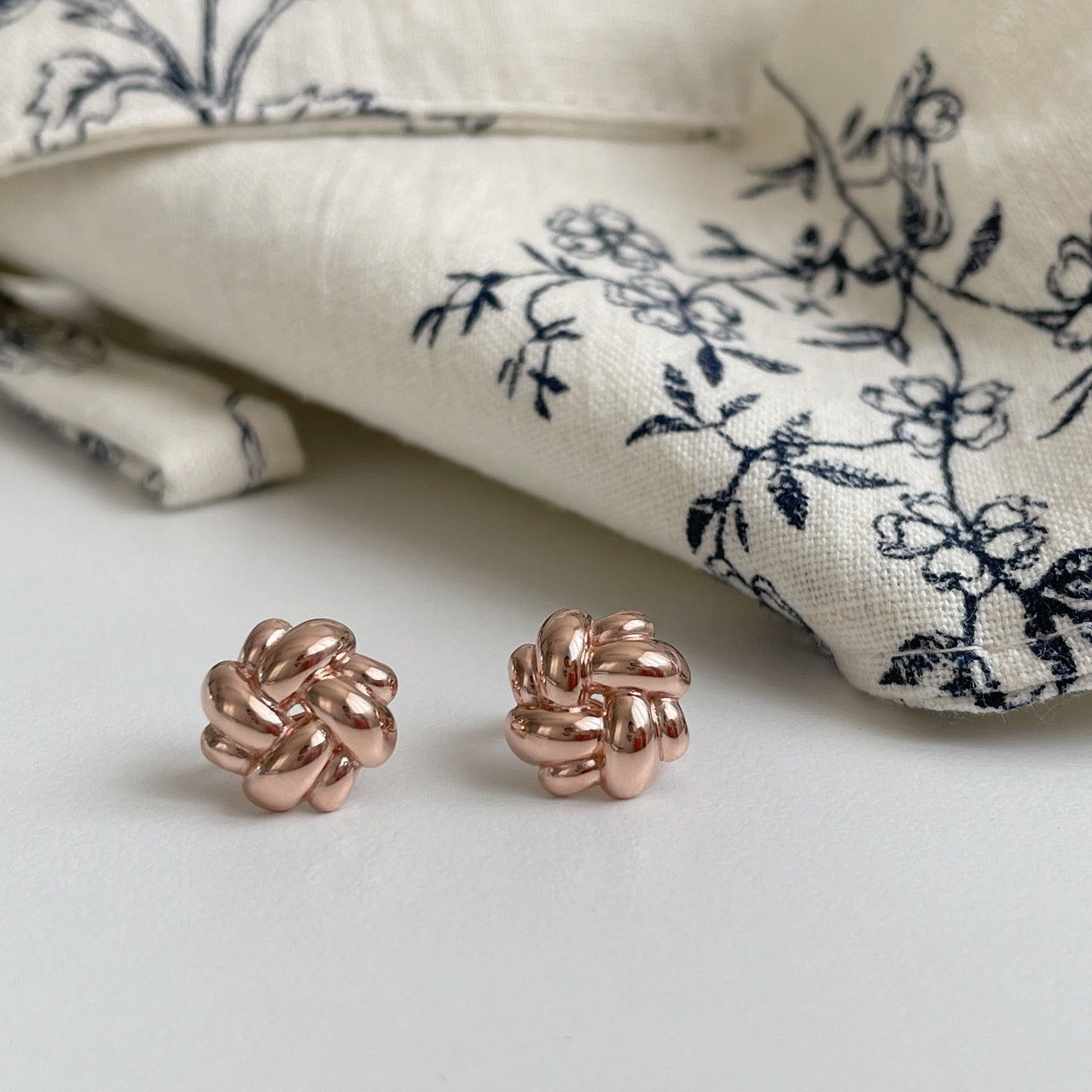 Knotted Flower Earrings
