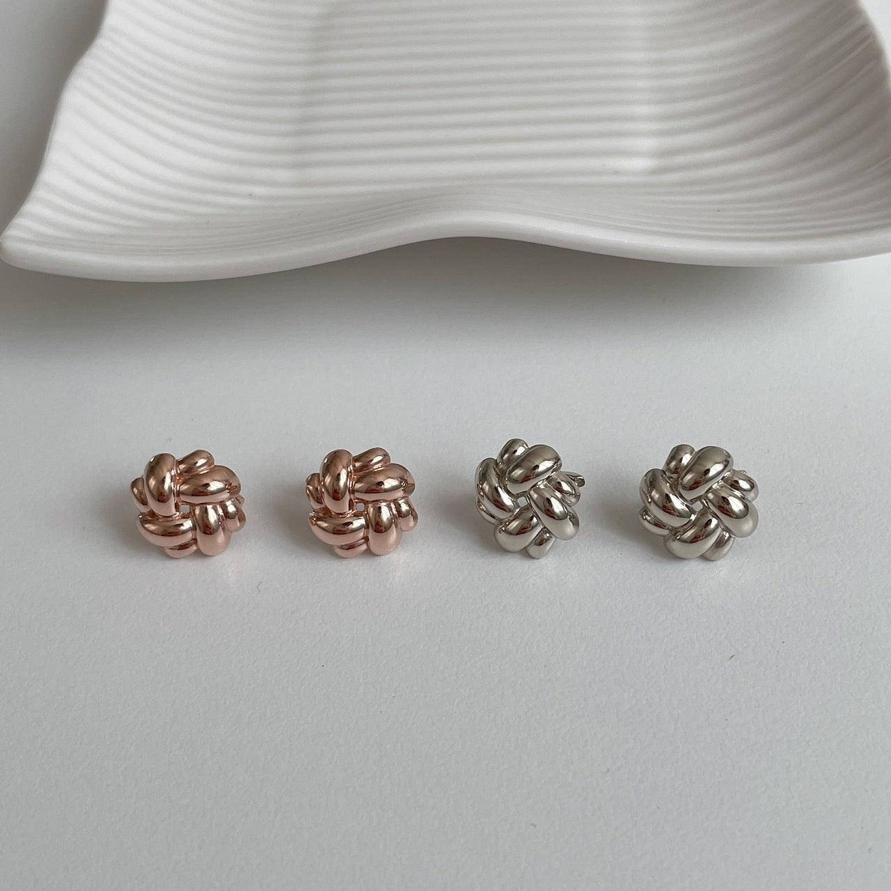 Knotted Flower Earrings