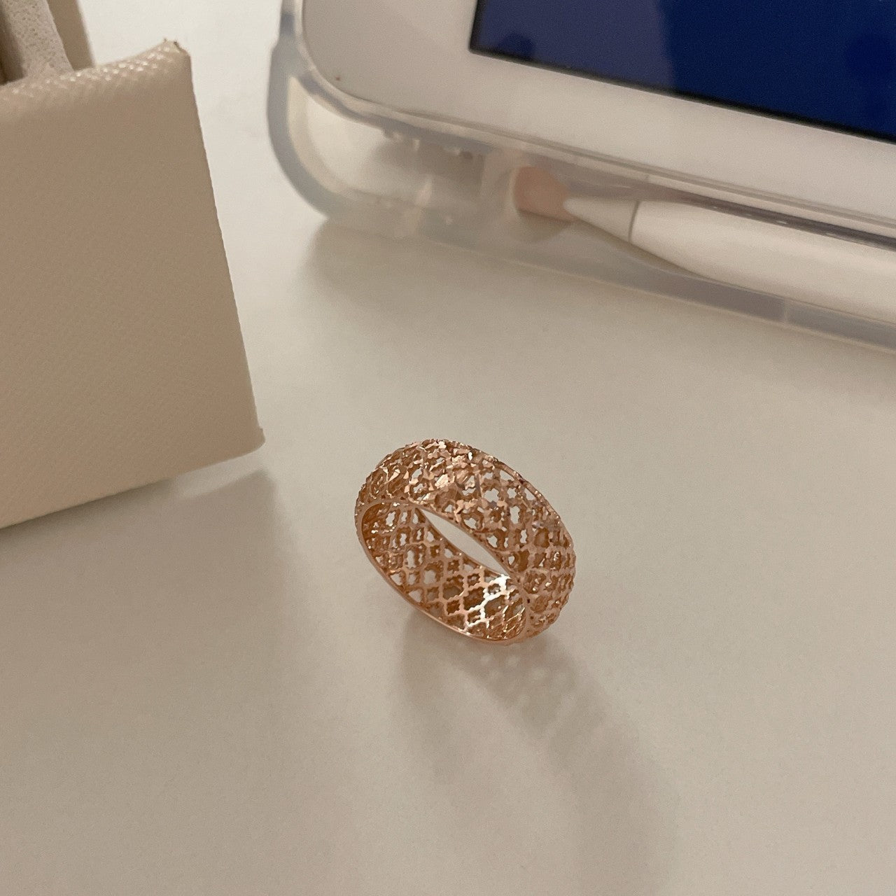 Lace Textured Ring