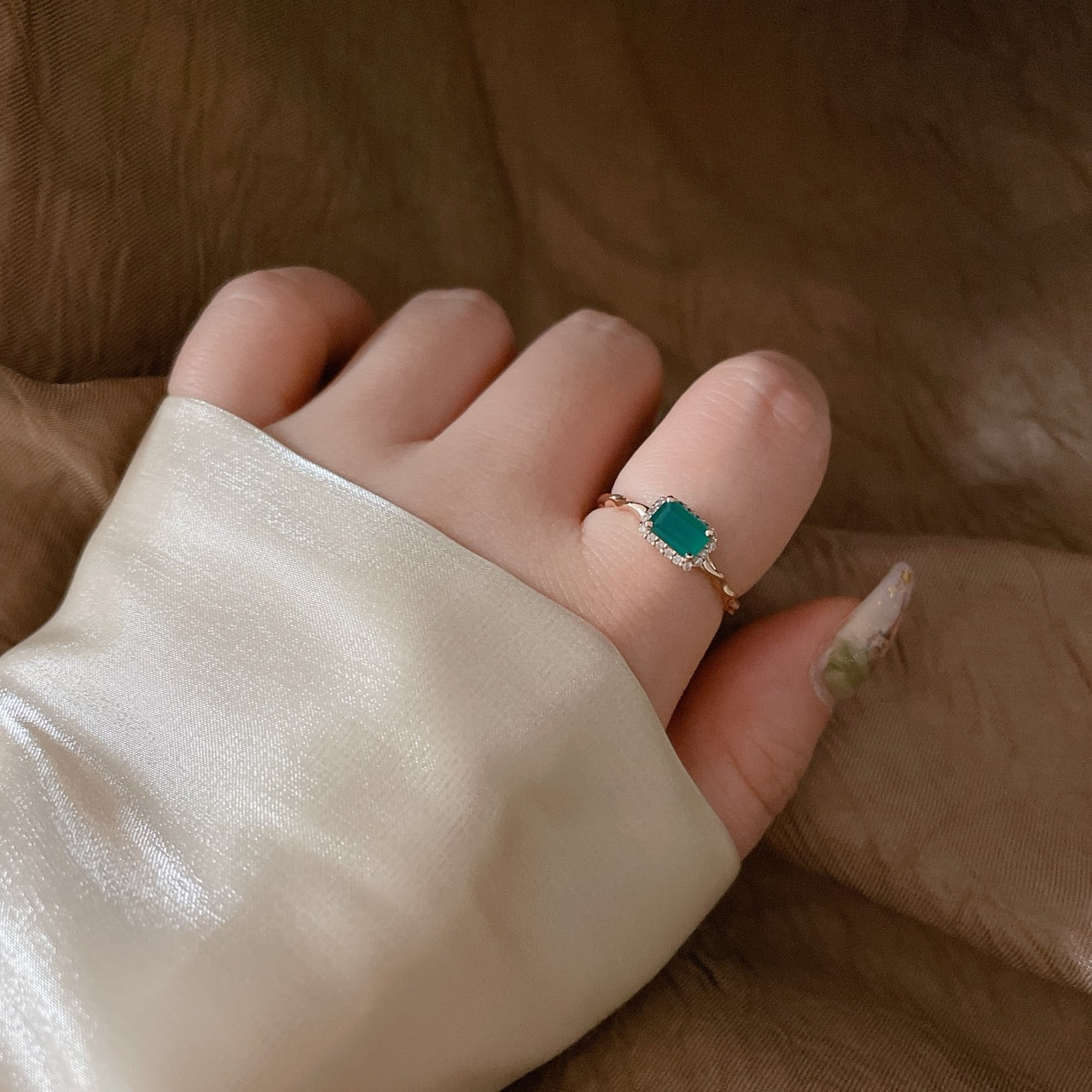 Green Onyx Ring