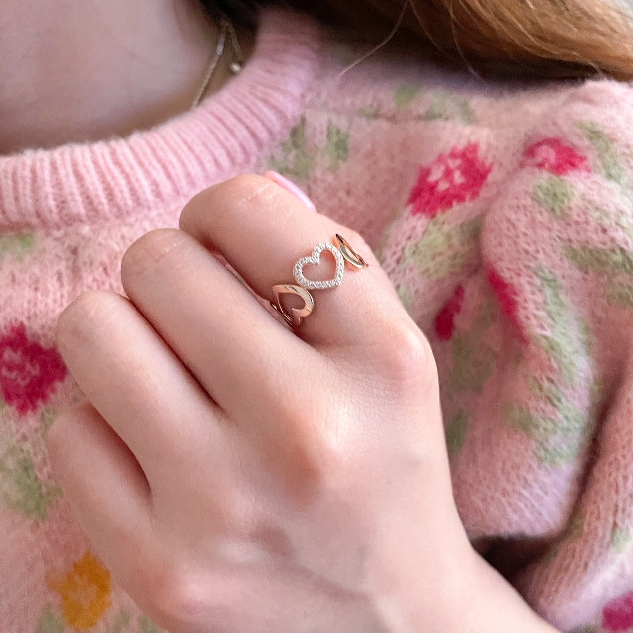 Heart Link Ring