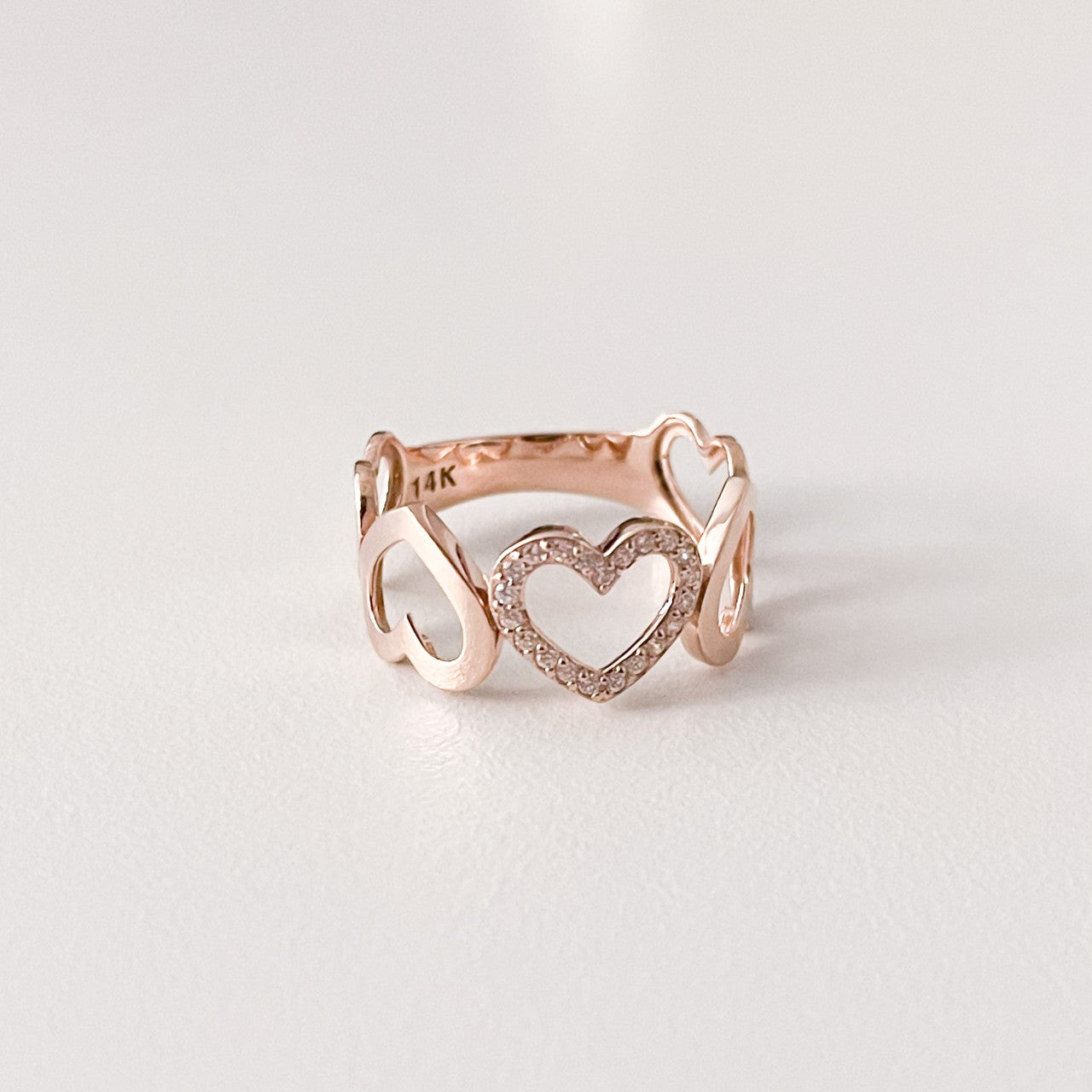 Heart Link Ring