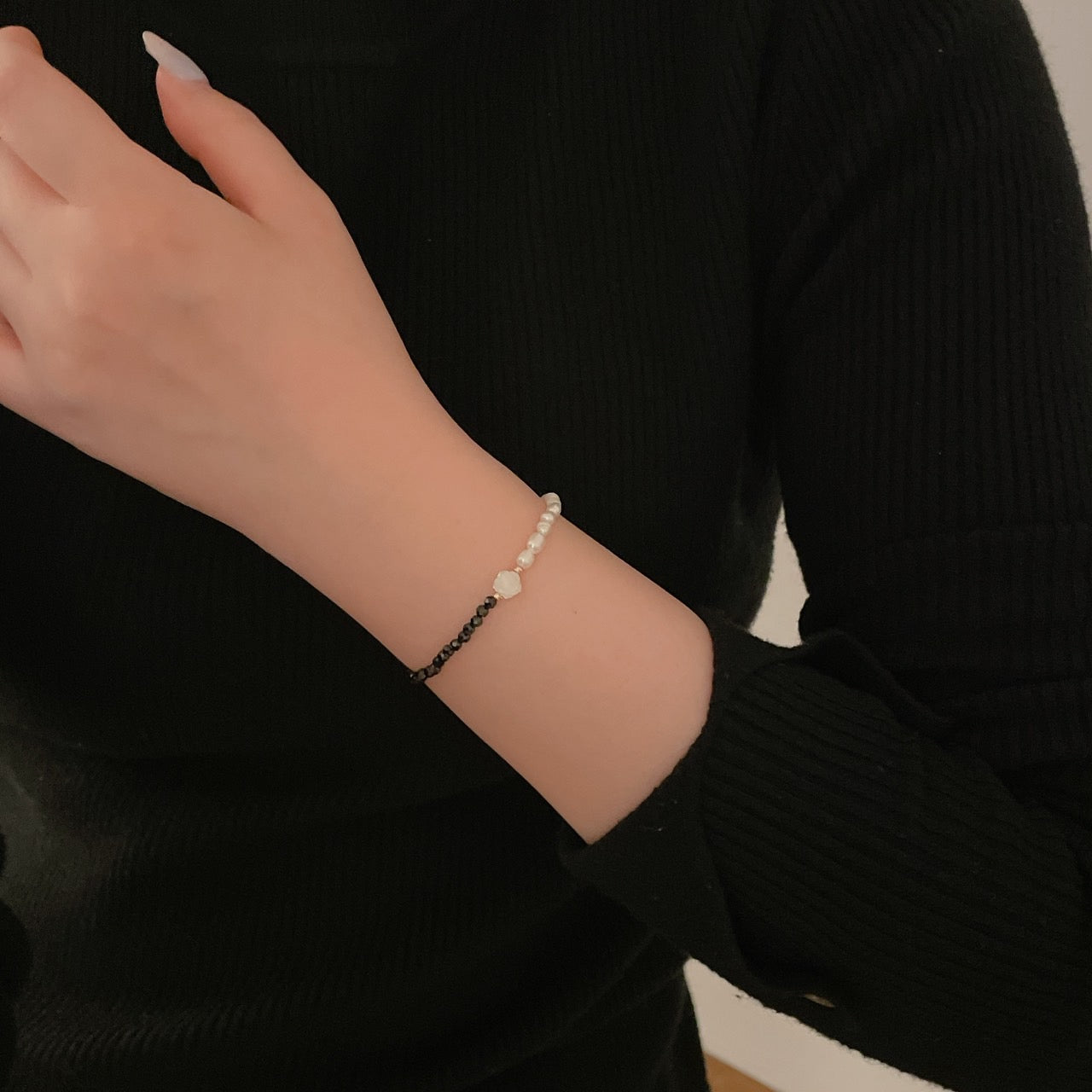Rose Pearl Banding Bracelet