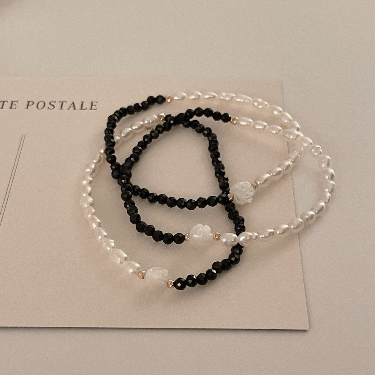 Rose Pearl Banding Bracelet
