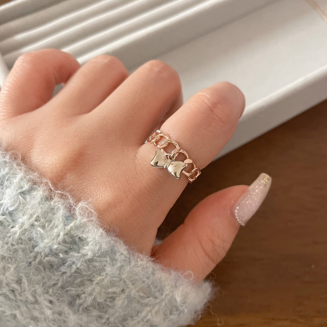 Bow Charm Ring