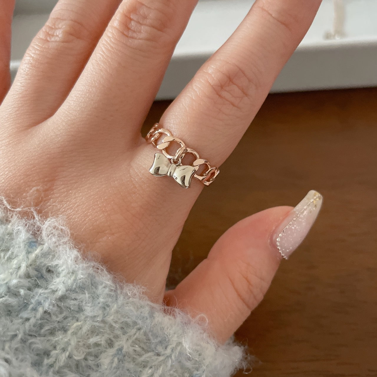 Bow Charm Ring