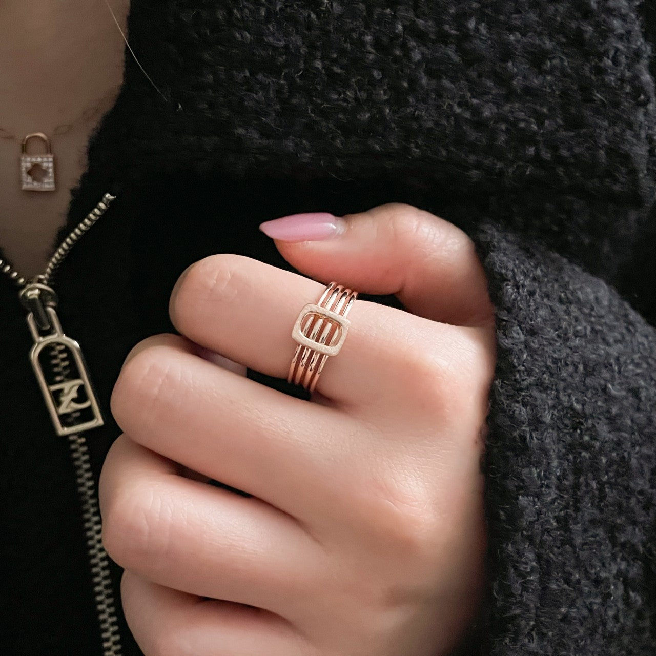 Triplet Row Ring