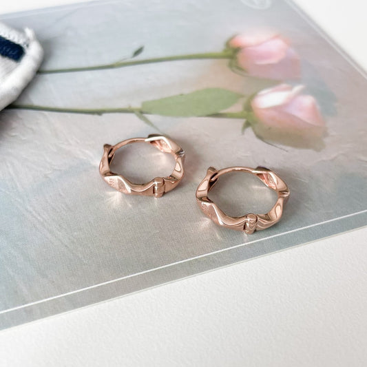 Wavy Hoop Earrings