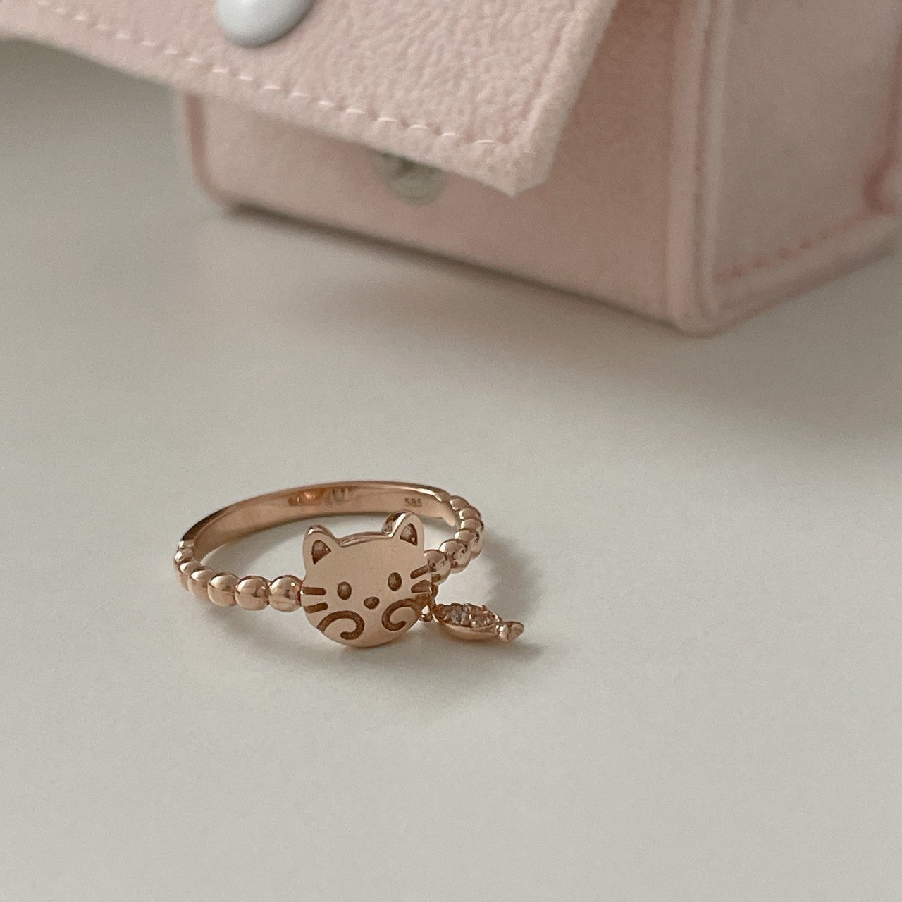 Cat Charm Ring