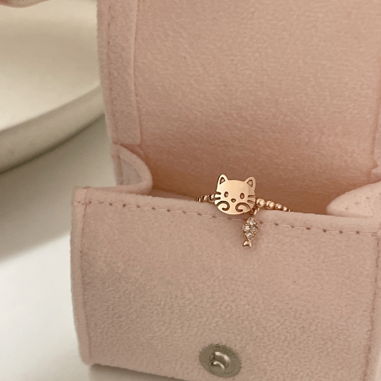 Cat Charm Ring